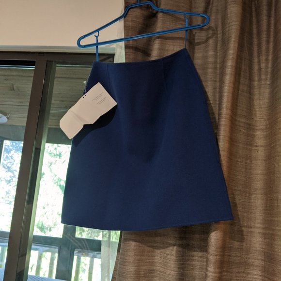 Weekend MaxMara skirt in blue wool- IT38 - Picture 4 of 6